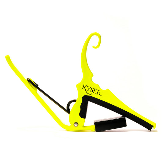 Kyser KG6NYA Quick Change Capo for Acoustic Guitar, Neon Yellow