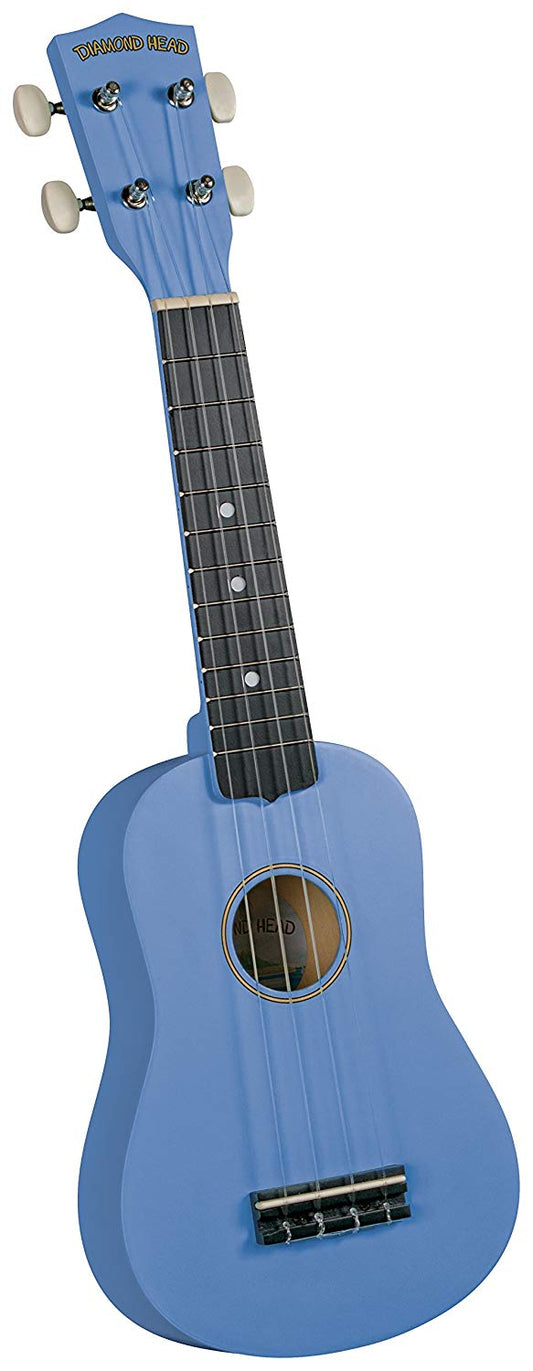 Diamond Head Tropical Satin Series Soprano Ukulele - Cornflower Blue