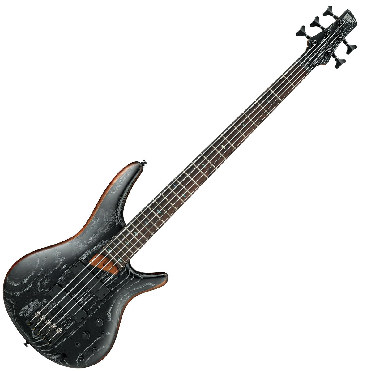 Ibanez SR675-SKF 5-String RH Bass - Silver Wave Black Flat