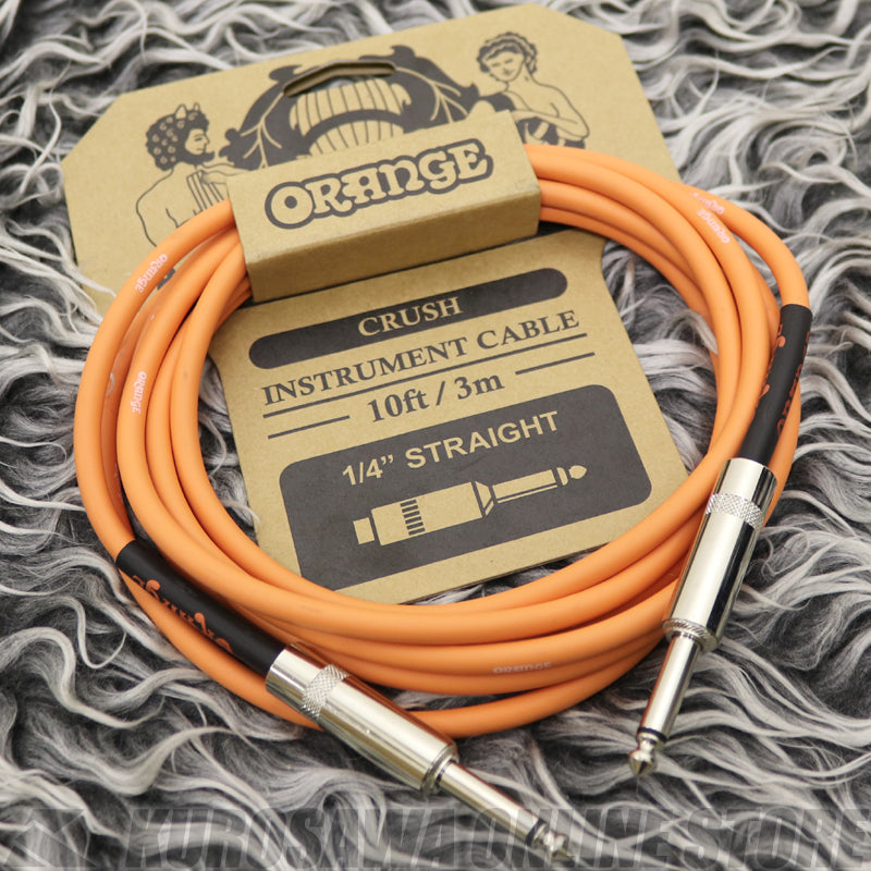 Orange Crush 10ft Instrument Cable Straight to Straight CA034