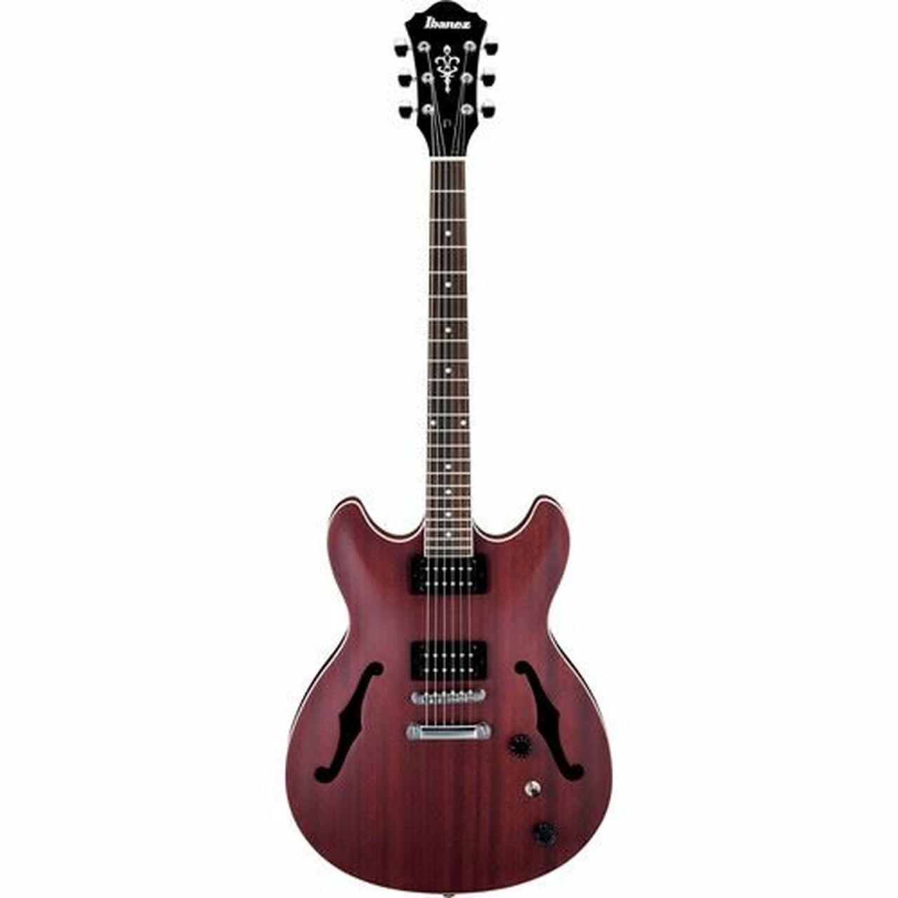 Ibanez AS53TRF Hollow Body Guitar Transparent Red Flat