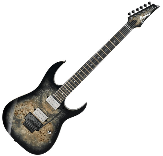 Ibanez RG1120PBZ-CKB RG Premium 6-String Electric Guitar - Charcoal Black Burst