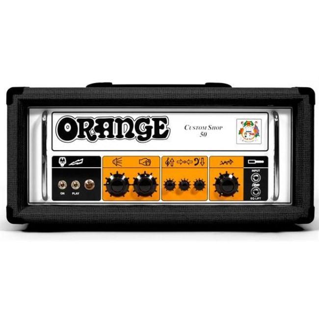 Orange CS50H-BK Custom Shop 50W Guitar Amp Head in Black