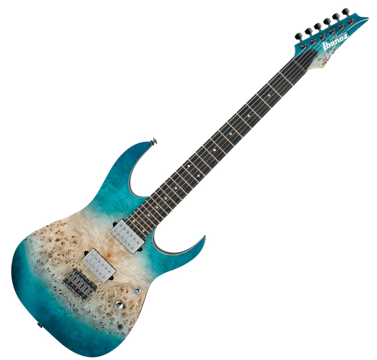 Ibanez RG1121PB-CIF Premium RG 6-String Electric Guitar with Gigbag - Caribbean Islet Flat