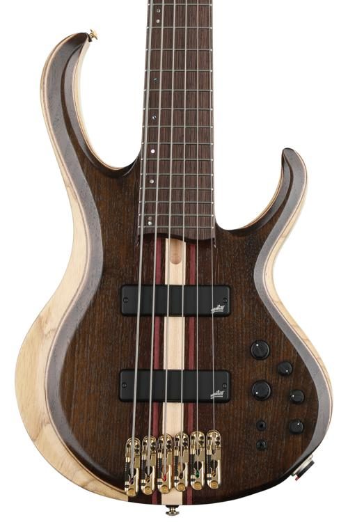 Ibanez BTB1806-NTL BTB Premium Series 6-String Electric Bass Natural Low Gloss