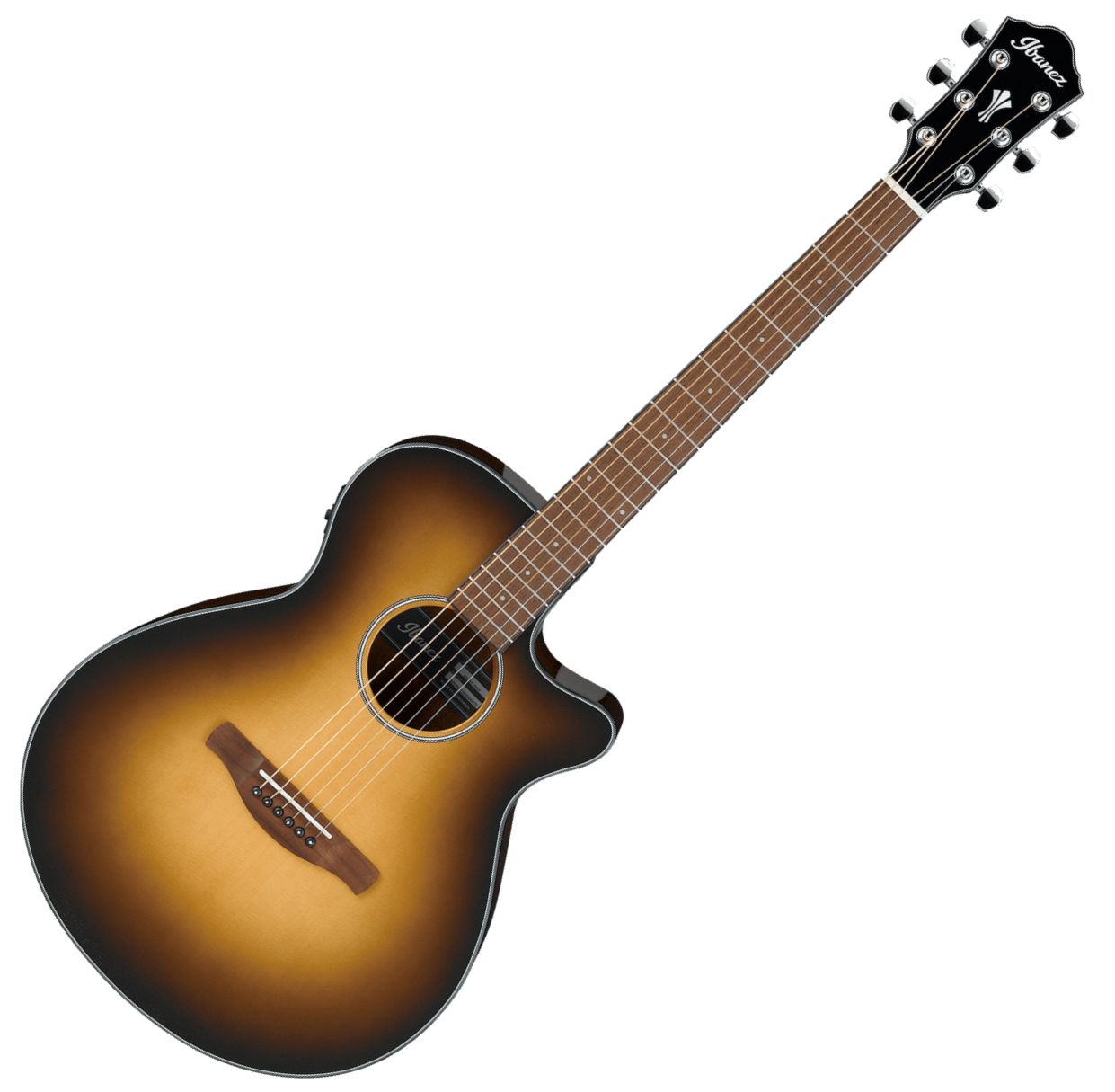 Ibanez AEG50-DHH Single Cutaway 6-String Acoustic Electric Guitar - Honey Burst High Gloss