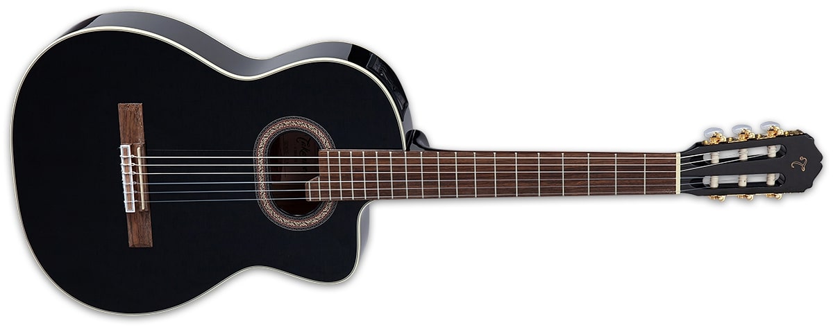 Takamine GC6CE-BLK G-Series Classical Acoustic Guitar, Black