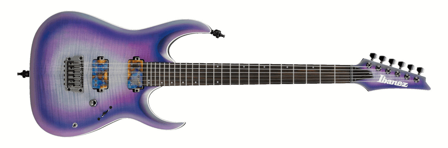 Ibanez RGA61AL-IAF Axion Label 6 String Electric Guitar - Indigo Aurora Burst Flat