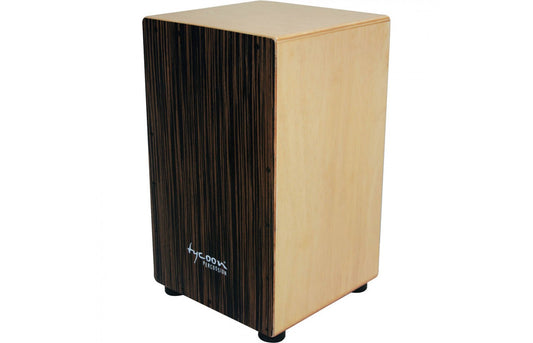 Tycoon TKE-29 29 Series Siam Oak Cajon with Ebony Front Plate