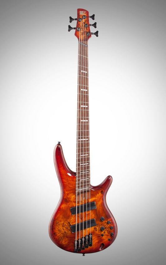 Ibanez SRMS805-BTT Workshop 5-String Multi-Scale Electric Bass - Brown Topaz Burst