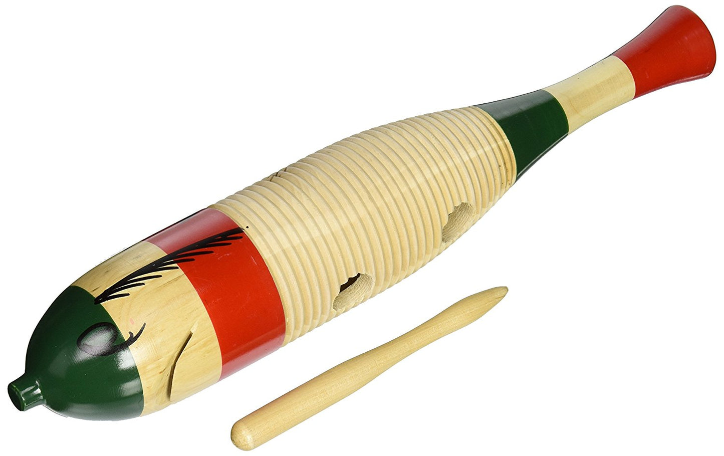 Latin Percussion CP249A Wood Fish-Style Guiro w/ Scraper