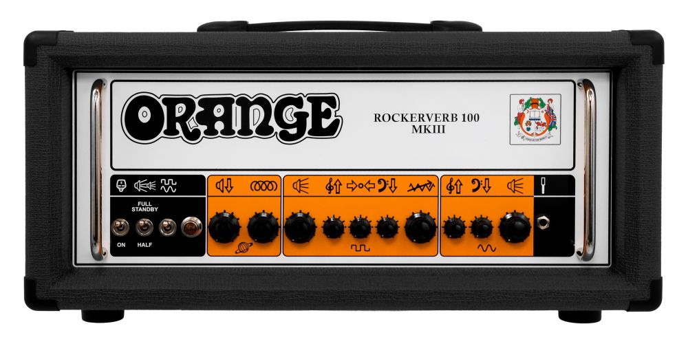 Orange RK100H-BK MKIII Rockerverb MK3 100 Watt Guitar Head Amplifier in Black