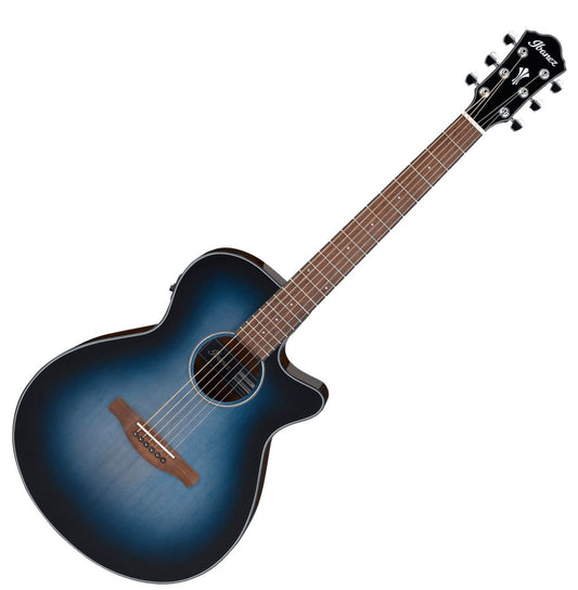 Ibanez AEG50-IBH Single Cutaway 6-String Acoustic Electric Guitar - Indigo Blue Burst High Gloss