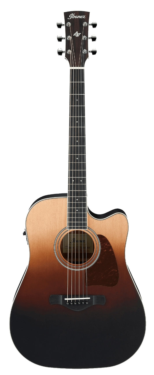 Ibanez AW80CE-BLG Artwood Dreadnought 6 String Acoustic Electric Guitar - Brown Ale Gradation