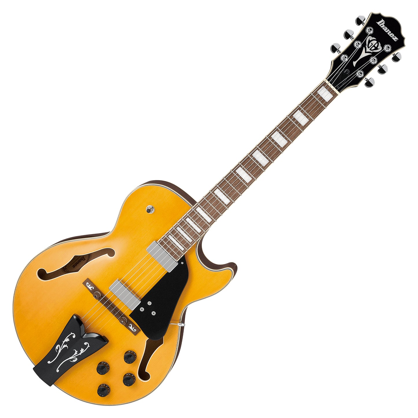 Ibanez GB10EM-AA George Benson Signature 6-String Hollowbody Guitar with Case - Antique Amber