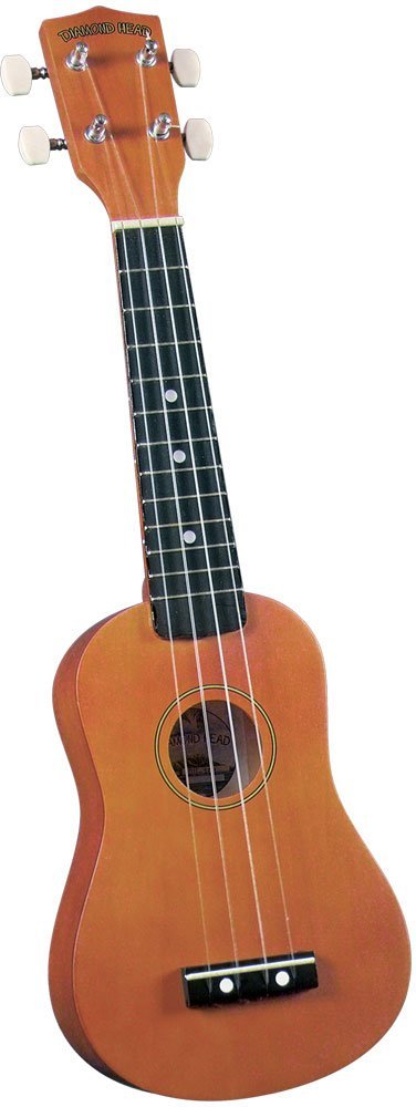 Diamond Head Rainbow Soprano Ukulele - Brown