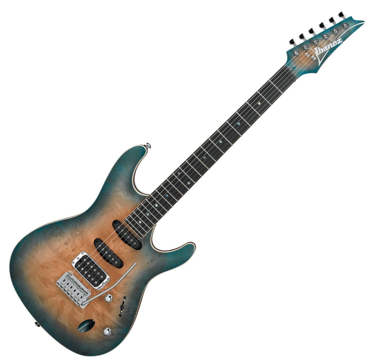 Ibanez SA460MBW-SUB SA Series 6-String Electric Guitar - Sunset Blue Burst