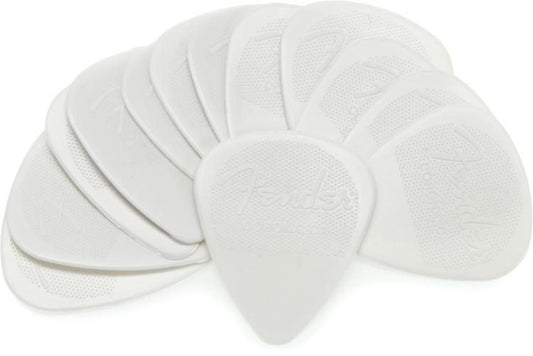 Fender 0.46mm Nylon Picks (12 pack) White