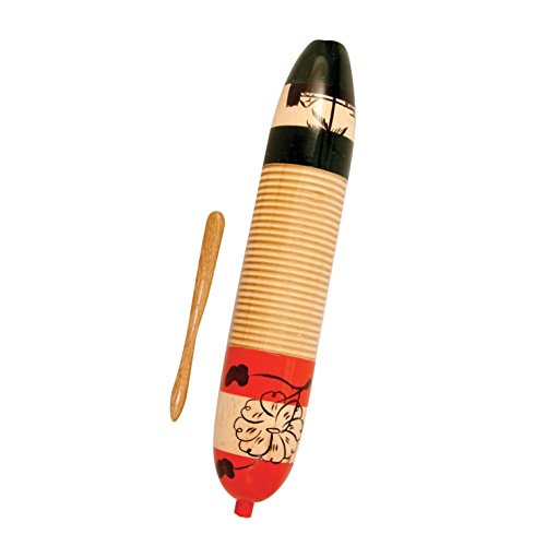 Latin Percussion CP249 Wood Cylinder Guiro w/ Scraper