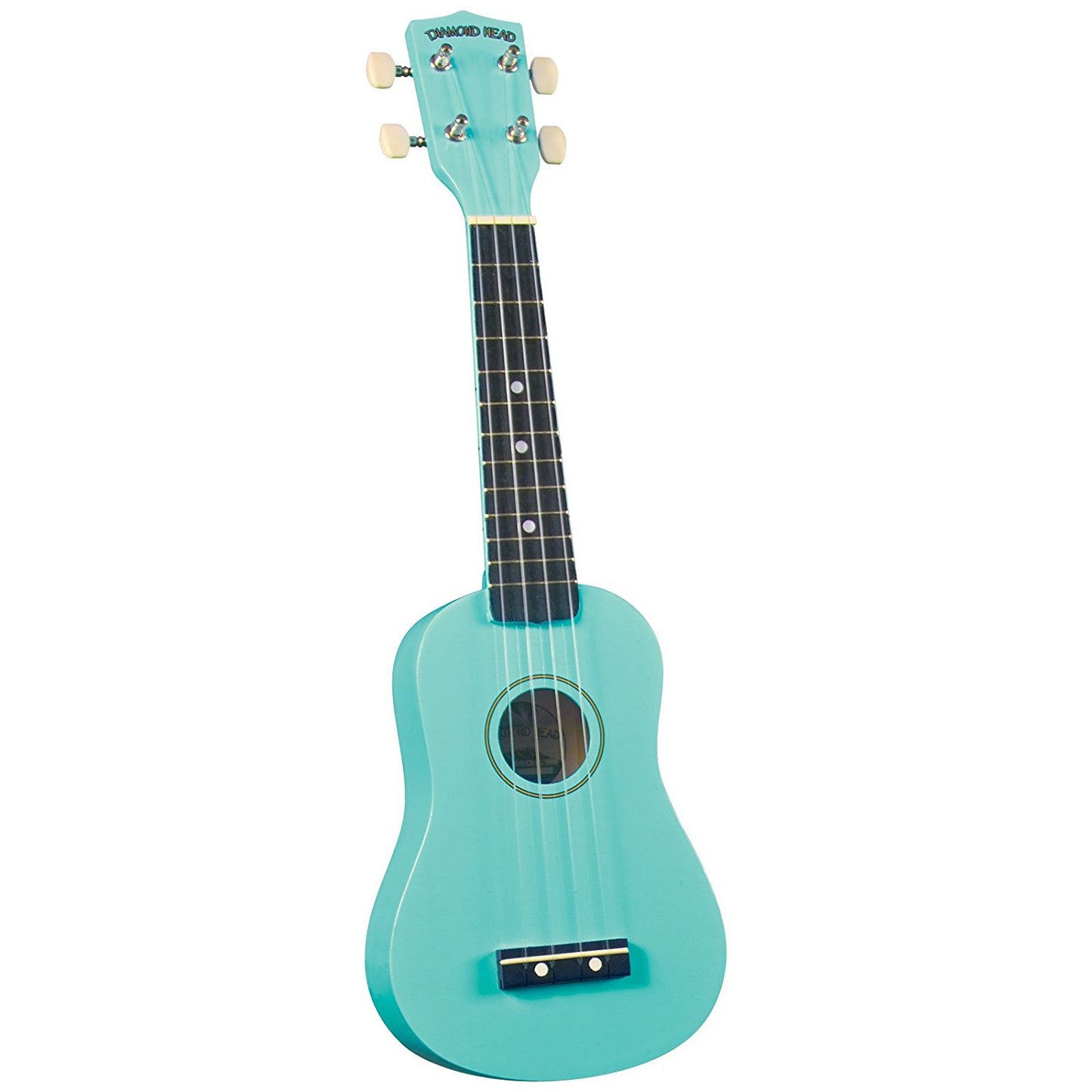 Diamond Head Rainbow Soprano Ukulele - Turquoise