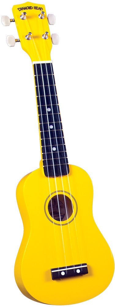 Diamond Head Rainbow Soprano Ukulele - Yellow