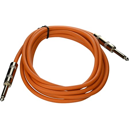 Orange Crush 10ft Instrument Cable Angled to Straight