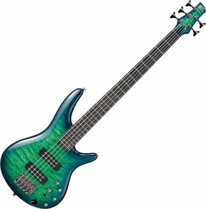 Ibanez SR405EQMSLG 5-String Electric Basses Surreal Blue Burst Gloss