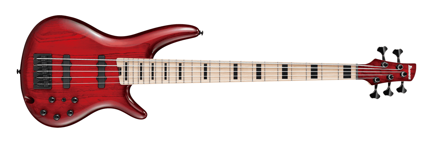 Ibanez ANB205TWB Adam Nitti 5-String Electric Basses Transparent Wine Red Burst