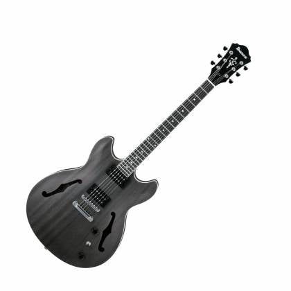 Ibanez AS53TKF Hollow Body Guitar Transparent Black Flat