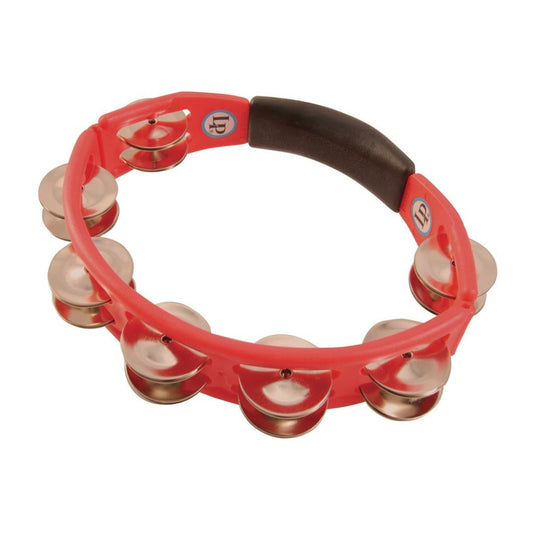 Latin Percussion LP151 Cyclops, Steel Jingles, Red, Hand Held Tambourine