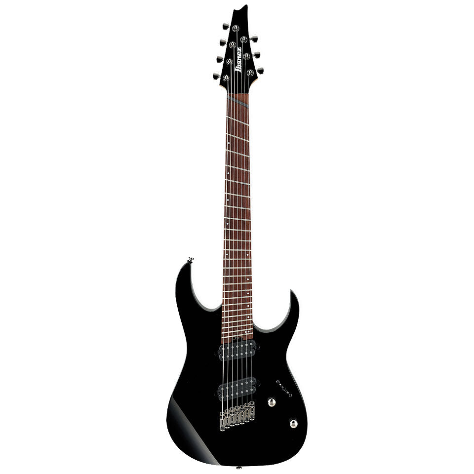 Ibanez RGMS7-BK 7-String Multi Scale Electric Guitar - Black