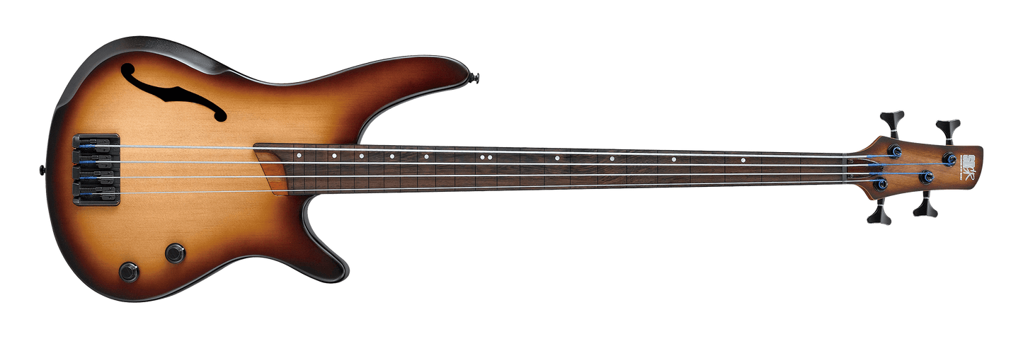 Ibanez SRH500FNNF Fretless Electric Guitar Natural Browned Burst Flat