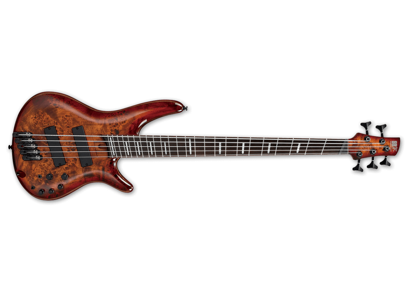 Ibanez SRMS805BTT 5-String Multi Scale Electric Basses Brown Topaz Burst