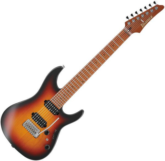 Ibanez AZ24027-TFF Prestige Series 7-String Electric Guitar - Tri Fade Burst Flat