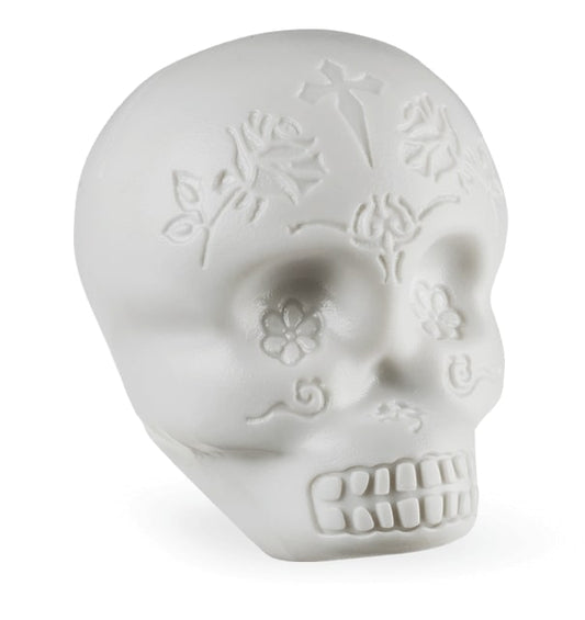 Latin Percussion LP006-GLO Sugar Skull Shaker, White