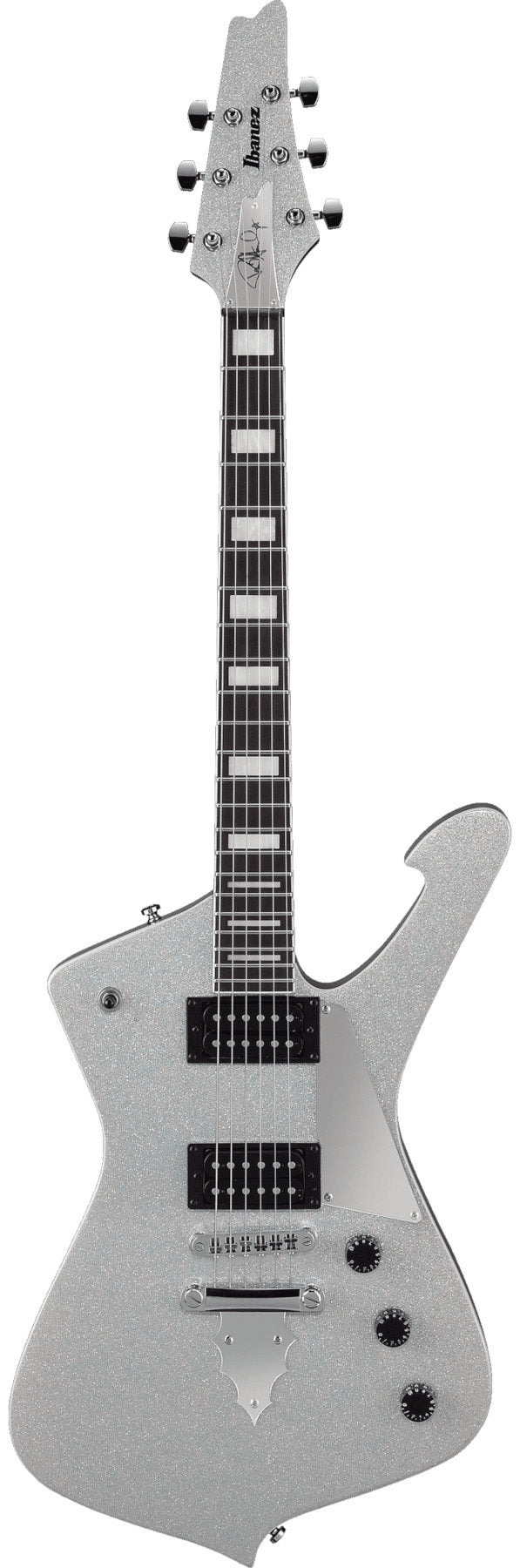 Ibanez PS60-SSL Paul Stanley Signature 6 String Electric Guitar - Silver Sparkle