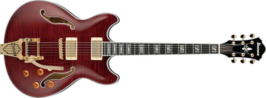 Ibanez EKM10T-WRD Eric Krasno Signature 6 String RH Hollow Body Guitar in Wine Red