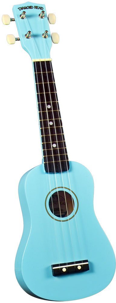 Diamond Head Rainbow Soprano Ukulele - Light Blue